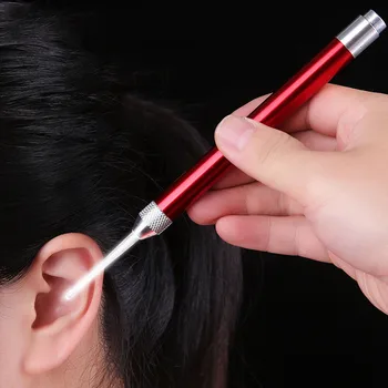 

1PC LED Flash Light Ear Cleaner Spoon Earpick Earwax Dig Remover Ear Cleaning Curette For Children Baby Kids Ears Care Tool