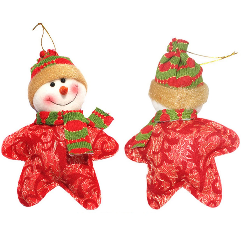 Navidad Санта Клаус Снеговик олень кулон-орнамент для рождественской елки Звезда Форма Рождественский Декор рождественские украшения для дома