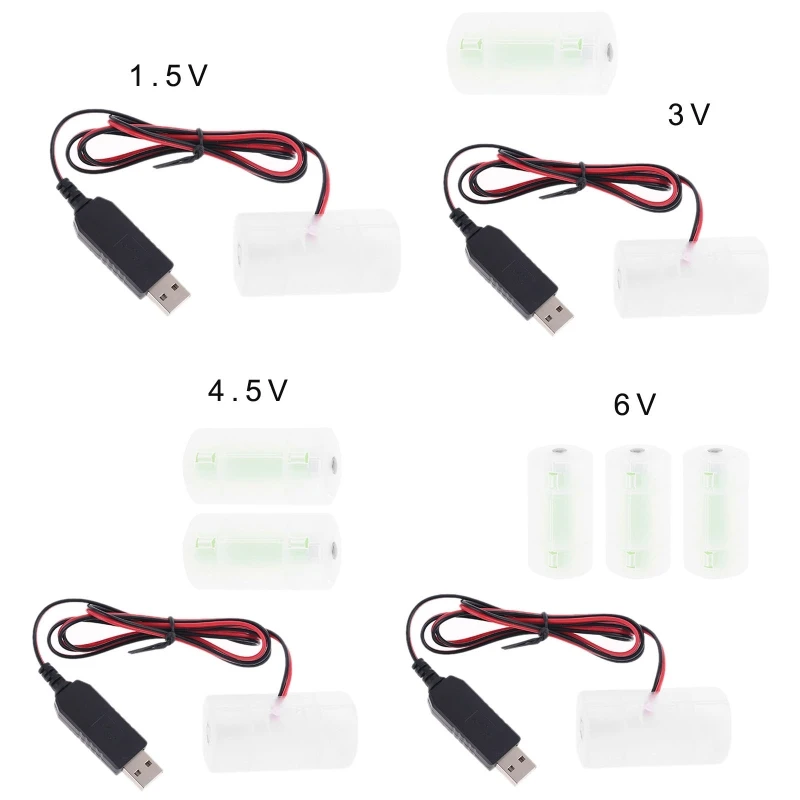 Универсальный AM2 LR14 C Батарея Элиминатор 2 м кабель с питанием от USB заменить 1 года