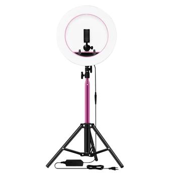 

1pcs Rack Simple Portable LED Helpful Fill Lamp Live Streaming Lamp Fill Ring Lamp For Studio Home