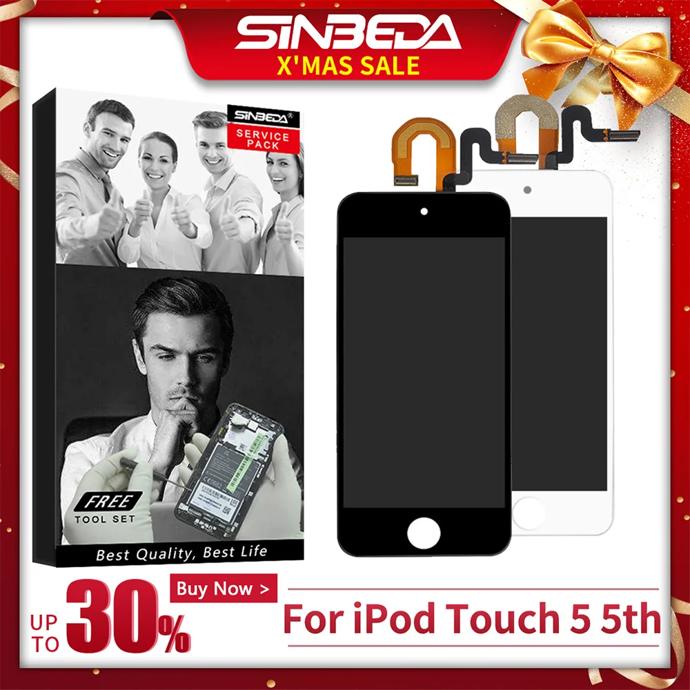 Sinbeda Лучшая цена Дисплей для Ipod Touch 5 5th ЖК-дисплей Сенсорный экран планшета сборки для Ipod Touch 6 6th 4." ЖК-дисплей замена