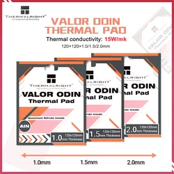 Thermalright-almohadilla de silicona térmica VALDR ODIN, 15W/MK GPU/CPU, tarjeta gráfica, madre, disipación de calor, almohadilla de silicona, varios tamaños