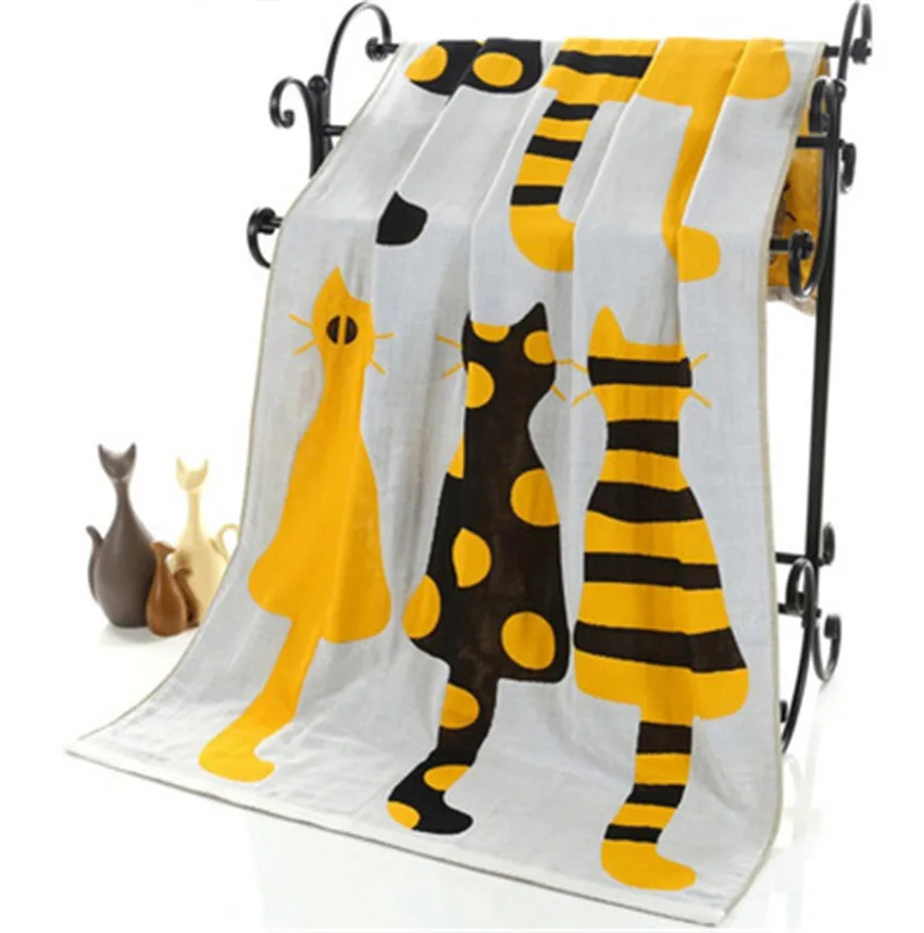 

Cartoon Towel Bath Towel Cotton Gauze Adult Textile Large Thick Towel Hotel Bathrobe Beach Towel Shawl Children Blanket