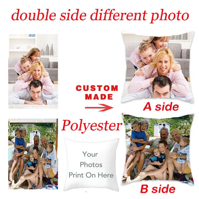 Fuwatacchi Custom Throw Pillow Cover 40x40cm Personalized Pillow Case Your Custom Design Customized Cushion Case Household Gifts 4040TPRBC