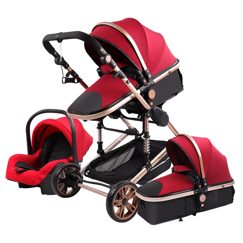 

Baby Stroller 3 in 1 newborn baby stroller High Landscape Stroller baby pushchair pram strollers for baby 0-36 months