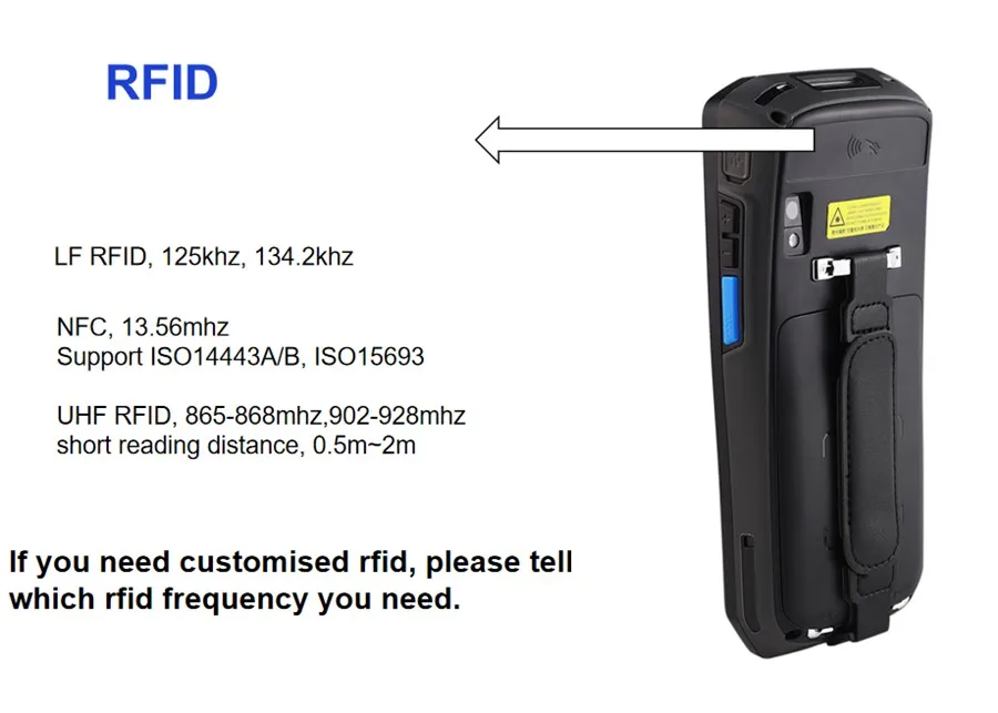 Leitor de qr Código de Barras Terminal com Impressora Code Wifi Bluetooth Gps Câmera Nfc Rugged Handheld Android Pos Térmica Pda 1d 2d 4g 5 barras 1D 2D 4G Wifi Bluetooth GPS