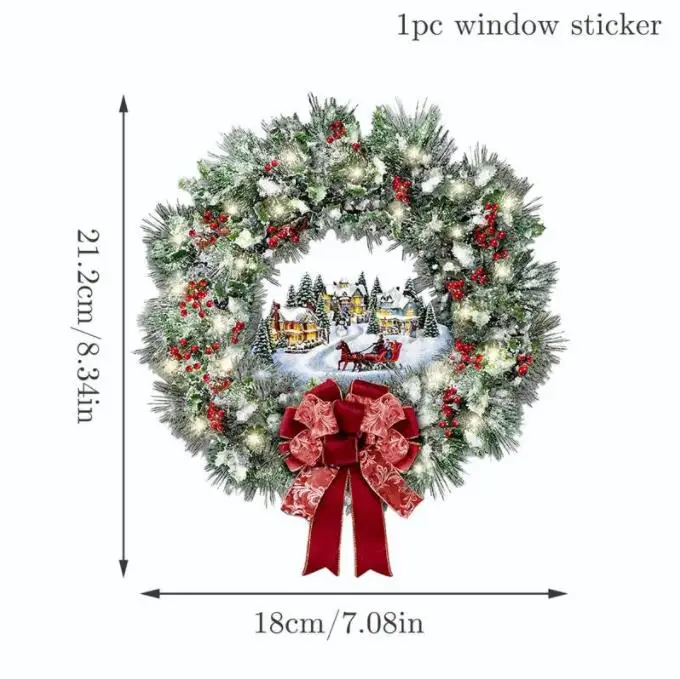 Christmas Wall Window Stickers Marry Christmas Decoration For Home 2021 Christmas Ornaments Xmas Navidad Gift New Year 2022