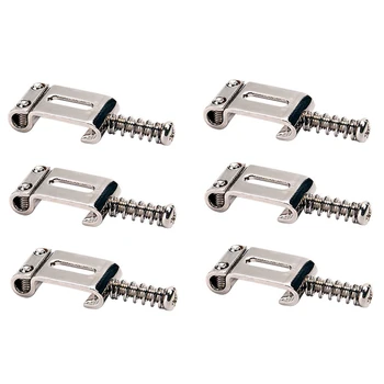 

6pcs Roller Bridge Tremolo Saddles Electric Guitar Lightweight for Stratocaster Telecaster Portable Music Elements