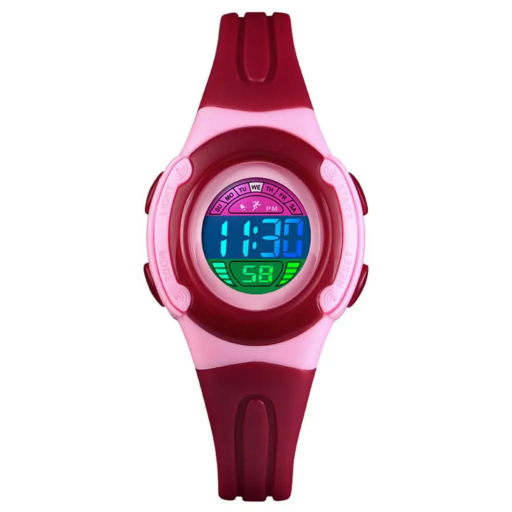 SKMEI 1479 Kid Digital Watch Colorful LED Date Week EL Light Waterproof Alarm Wristwatch enlarge