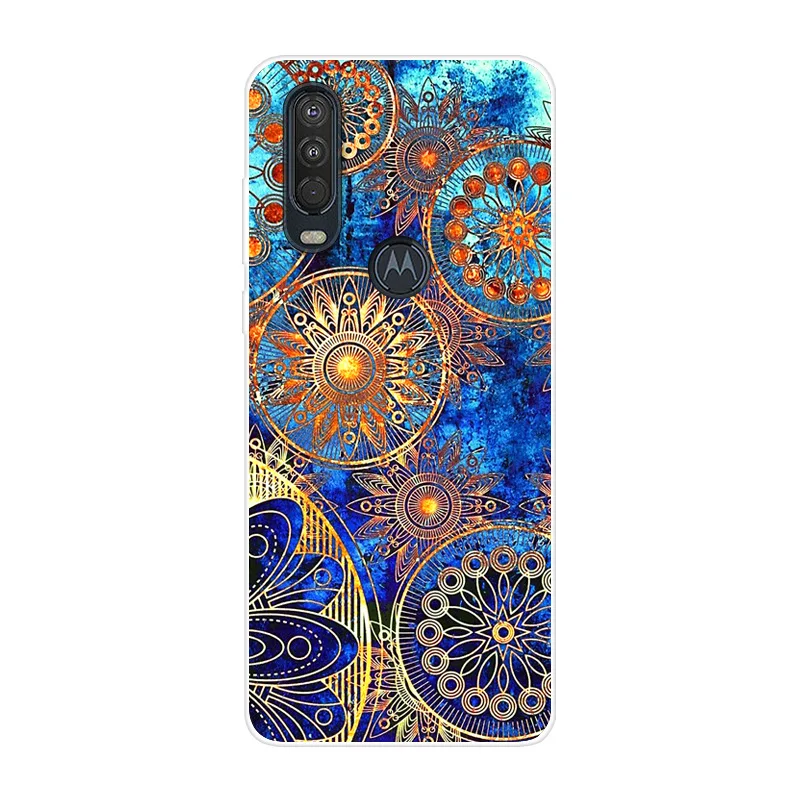 Чехол для Motorola Moto One Action Мягкая силиконовая задняя крышка чехол телефона Vision ZOOM capa