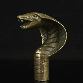 

China Old Handwork Carving Bronze horse Statue Cane Head Walking Stick Free shipping Multi-style