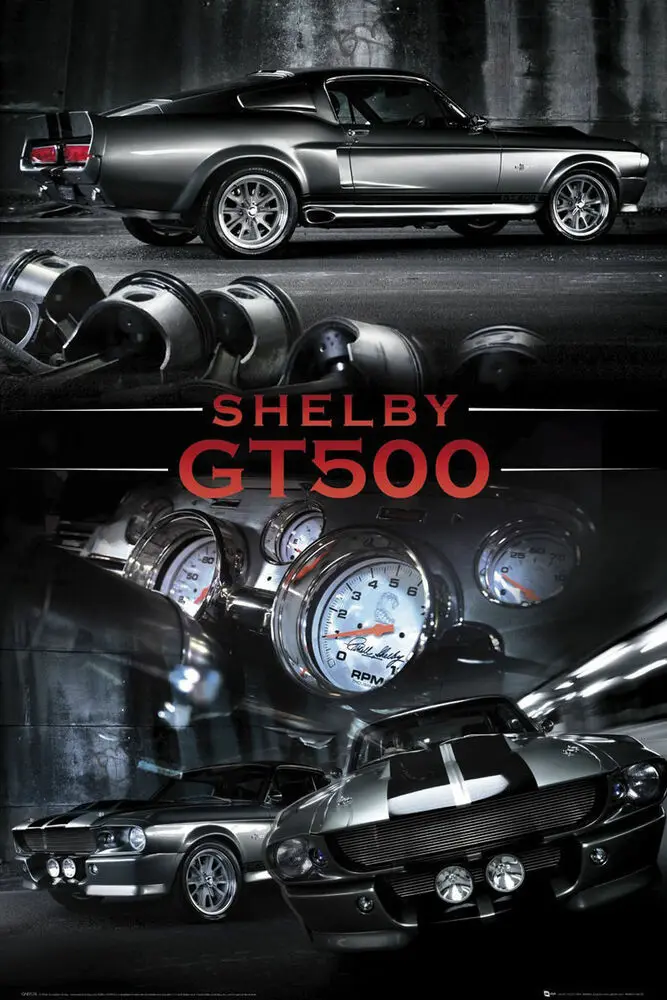 Ford Shelby Mustang GT500 гонки металлический жестяной знак плакат настенный налет | Дом и