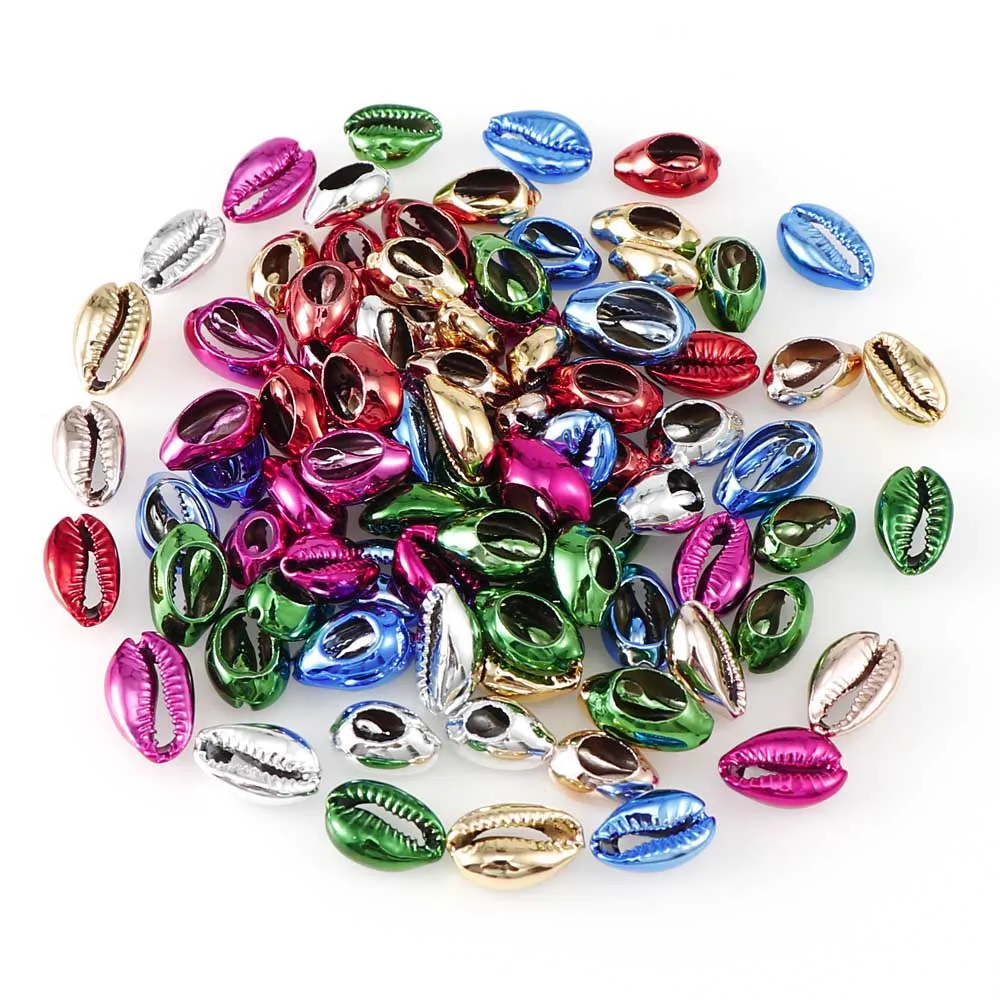 

20PC Fashion 10-17mm Mix Color Plated Shell Natural Sea Shell For DIY Handmade Sea Shells Home Decoration