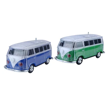 

2 Pcs Auto Ws-267Bt Mini Bluetooth Mini Bus Speaker Sound Box Mp3 + + U Disk + Tf + Fm, Blue & Green