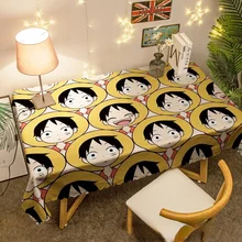 Cartoon Anime Pattern Tablecloth Waterproof Rectangular Tablecloth Cover Suitable for Dining Table and Coffee Table Tablecloth