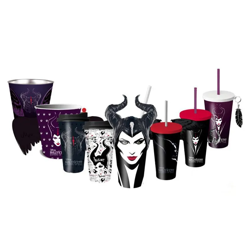 Кружки disney Maleficent периферийные AngelinaJolieVoight соломенная чашка креативное моделирование офисная чайная бутылка мультяшная чашка или один раз