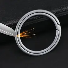New Real Titanium Alloy Key Rings Keychain Buckle Pendant Super Lightweight Man Car Keychain for Male Creativity Gift