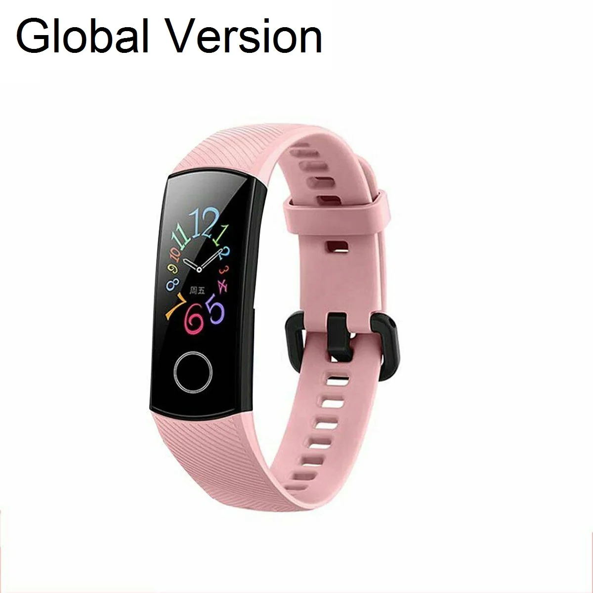 Смарт-часы huawei Honor band 5 AMOLED Смарт-часы huawei кровяное кислородное сердце яростный ftness трекер сна swiming sport trakcer gps - Цвет: Global Pink