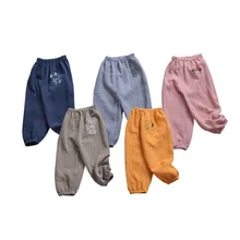 SENSHUKAI/ стиль, двухслойная Марля из чистого хлопка в японском стиле, противомоскитные штаны, Кондиционер