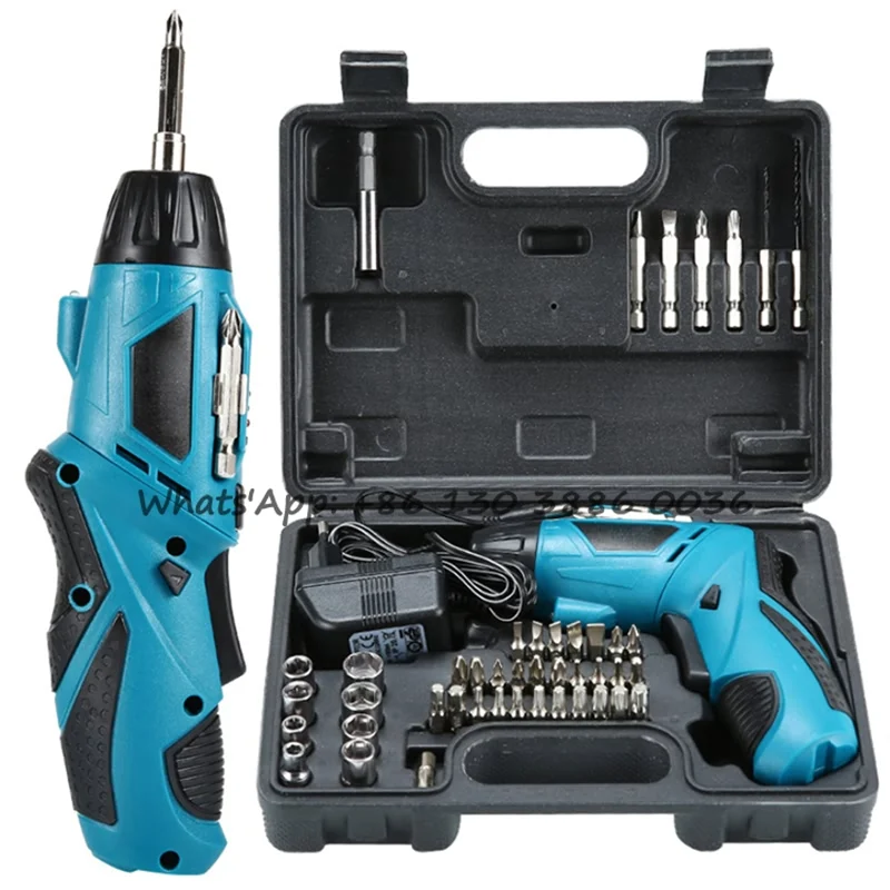 

Hot Sales Multi-functional Portable Electric Screwdriver Drill with Li-ion Baterry Cordless Power Drill Kit Combo Tools