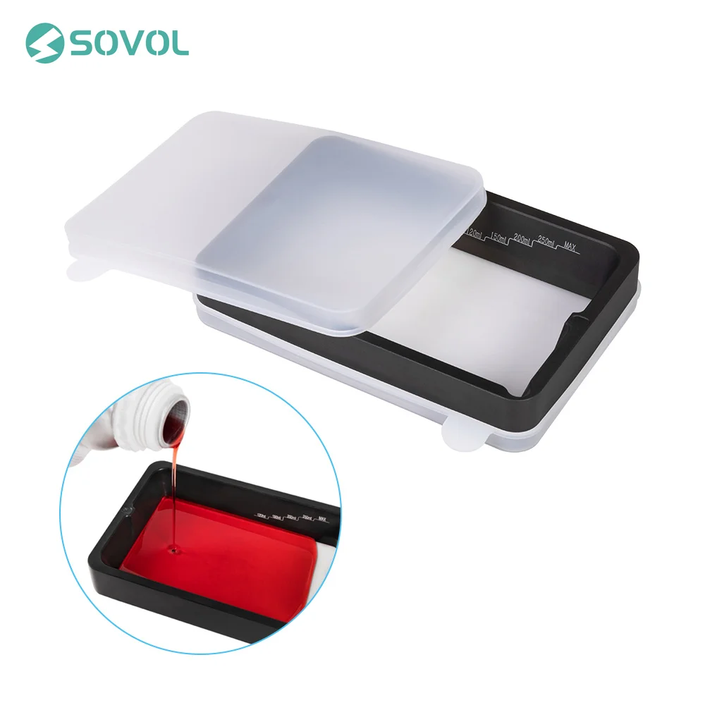 Sovol Resin Vat Set Anodized Aluminium with FEP Film and Covers Durable 3D Printer Modular for Anycu
