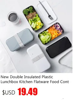 BPA Бесплатный Ланч-бокс для детей с отсеком Microwavable мультфильм Bento коробка герметичный контейнер для хранения еды ланчбокс для пикника