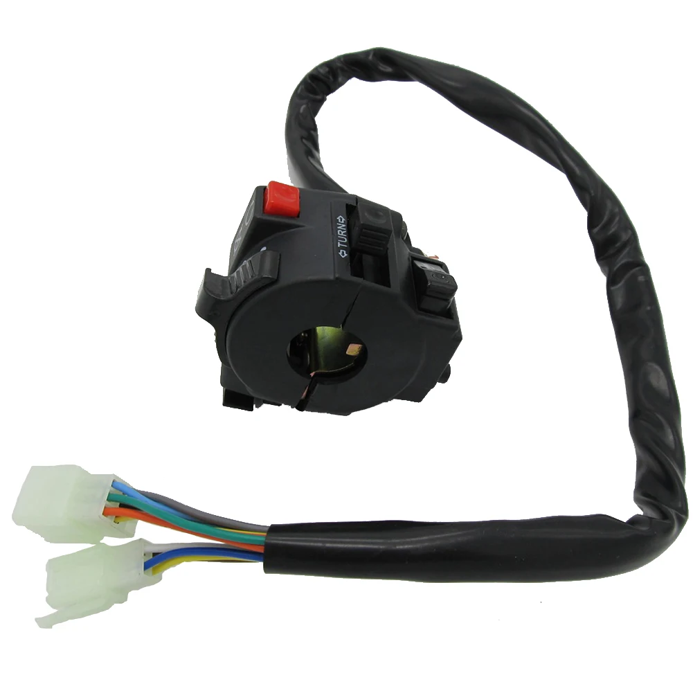 

On Off Function Scooters Handle Mount Button ATV Motorcycle Switch Starter Practical Left Side Motorbike With Wire Universal