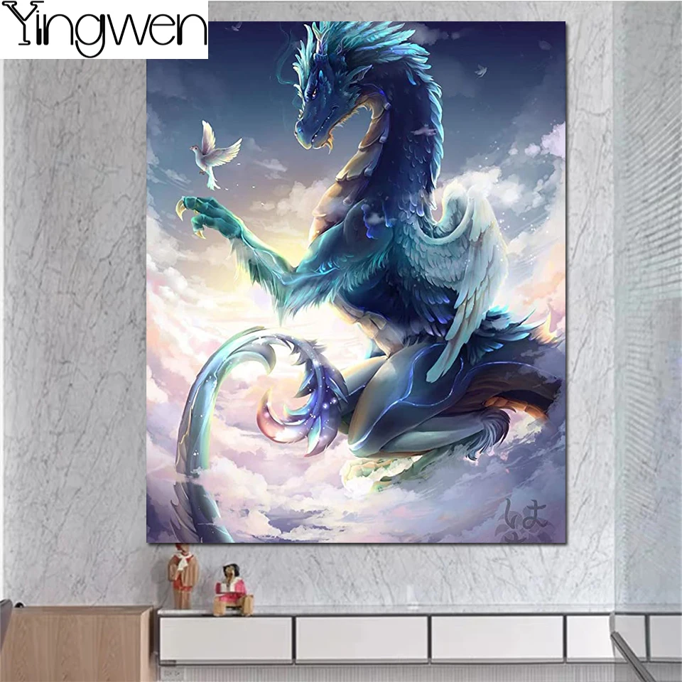 5d Diy Diamond Painting Kit Blue Art Diamond Paiting Lips Dragon Eye Full  Square/round Diamond Mosaic Home Decor Friend Gift - Diamond Painting Cross  Stitch - AliExpress