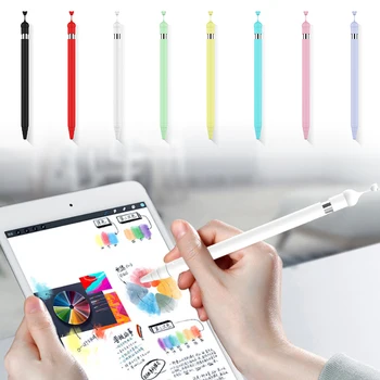 

Hot Sale Silicone Sleeve Cap Tip Cover Holder Tablet ipod Touch Pen Stylus Pouch Sleeve For Apple Pencil 1 Case For iPad Pencil