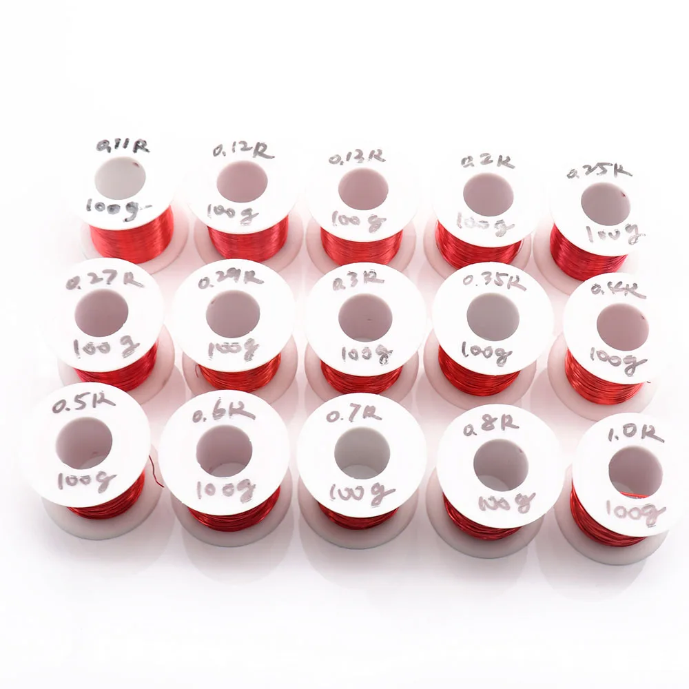 구리선 자석 와이어 에나멜 구리 권선 코일 구리선 권선, 0.1mm 0.2mm 0.4mm 0.5mm 1mm 1.3mm