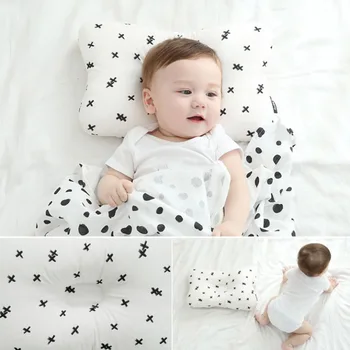 

Baby Pillow for Newborn Breathable 3D Air Mesh Organic Cotton, Protection for Flat Head Syndrome