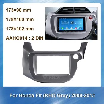 

Car Radio Stereo Fitting installation Fascia For Honda Fit 2008-2013 RHD Grey Car Frame Fascias Panel Facial DVD CD Dash Bezel