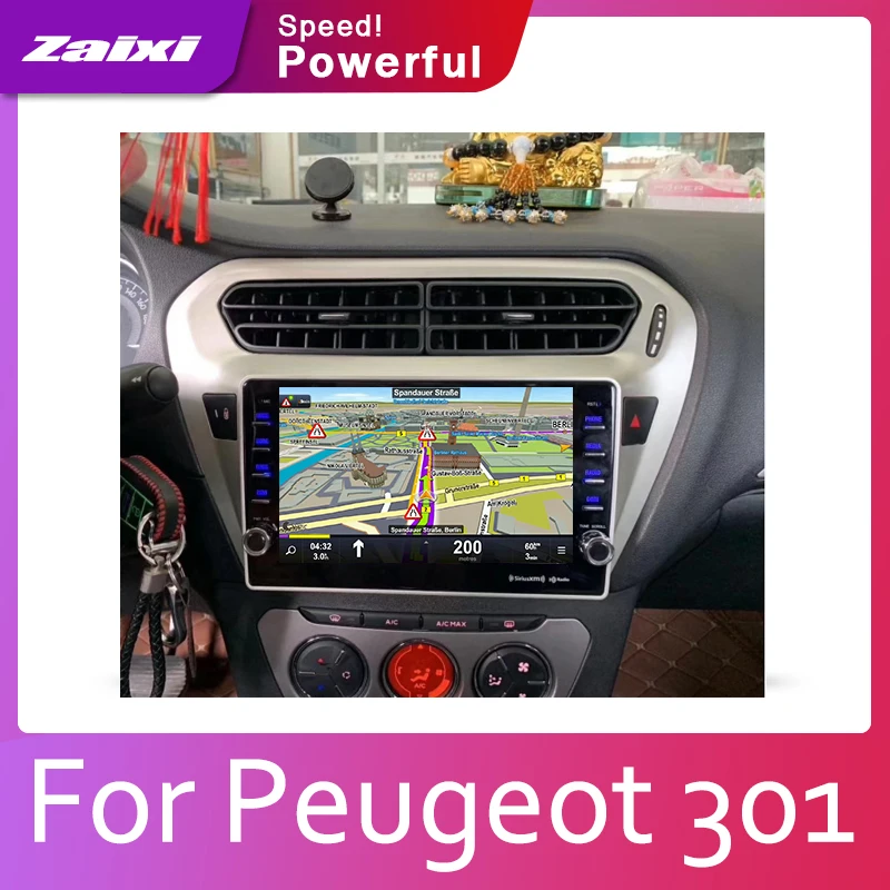 Автомобильная система Android 1080P ips lcd экран для peugeot 301 2012 2013 автомобильный Радио плеер gps Навигация BT