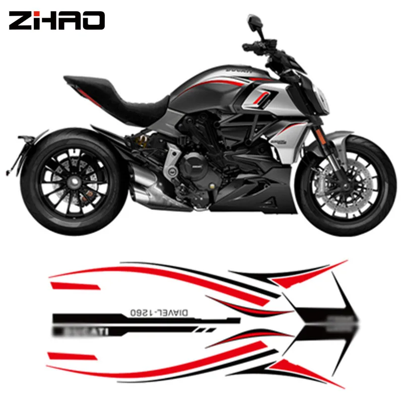 Nuovo Per Ducati Diavel Diavel 1260 Riflettente Moto Serbatoio Carburante Adesivo Accessori Decalcomanie Adesivi