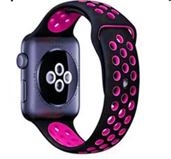 Спортивный силиконовый ремешок для apple watch, серия 5, 4, 38 мм, 40 мм, 42 мм, 44 мм, для iwatch 3, 2, 1, браслет, браслет