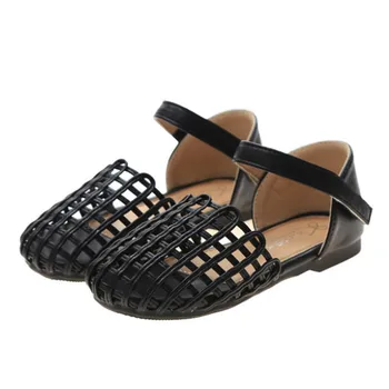 

Girls Sandals 2020 Kids Shoes Princess Sweet Toe-capped Anti-kick Beach Sandals For Toddlers Big Children's Soft Summer Shoes
