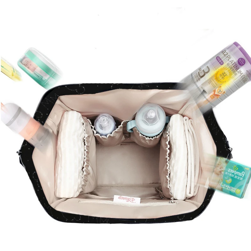 Сумки для подгузников от disney для мамы, usb-сумка для бутылочек, Термосумка для подгузников для беременных, рюкзак для мам с Микки и Минни, сумка для ухода за ребенком
