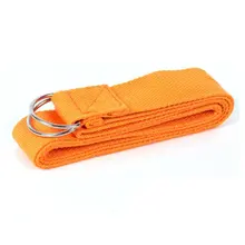 Эластичный пояс для йоги из хлопка, эластичный пояс для йоги, оранжевый