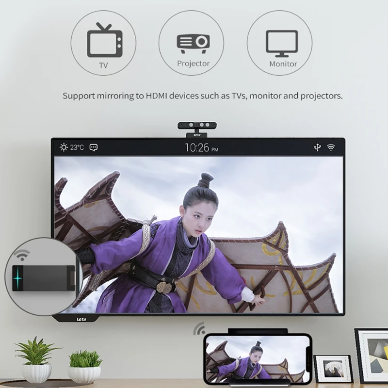 Mirascreen D5 Wifi 2.4G/5G Display TV Dongle 1080P Miracast Airplay Dlna Mirroring To HDTV Adapter For IOS Android Cromecast