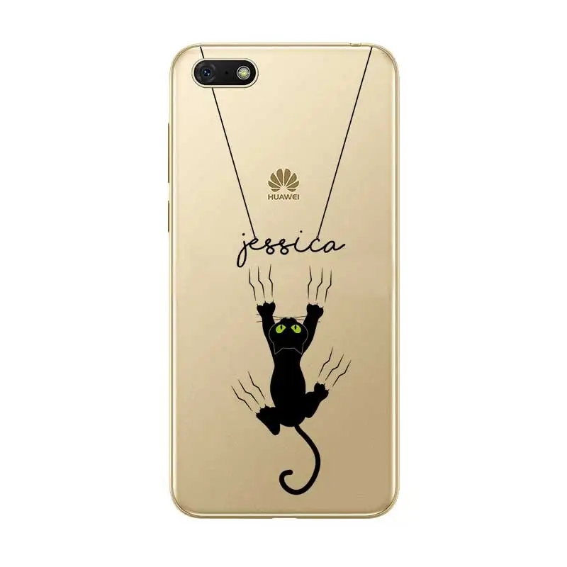 Индивидуальное Имя DIY чехол для huawei P8 P9 P10 P20 P30 Lite Pro P Smart Plus Coque Capa