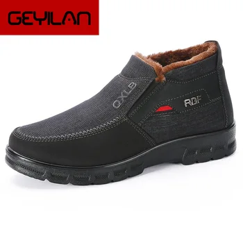 

New Leather Men Suede Shoes Men's Winter Warm Shoes Casual Footwear Moccasin Mens Loafers Formal Flat 2020