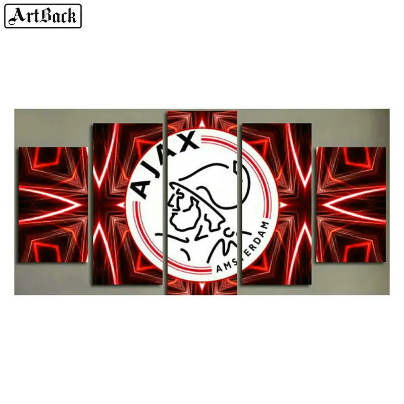 

5d diy diamond painting AJAX icon full square Netherlands football badge diamond mosaic kids crafts five spell decorative