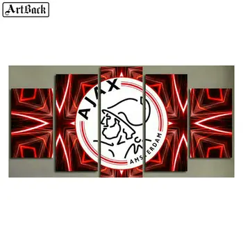 

5d diy diamond painting AJAX icon full square Netherlands football badge diamond mosaic kids crafts five spell decorative