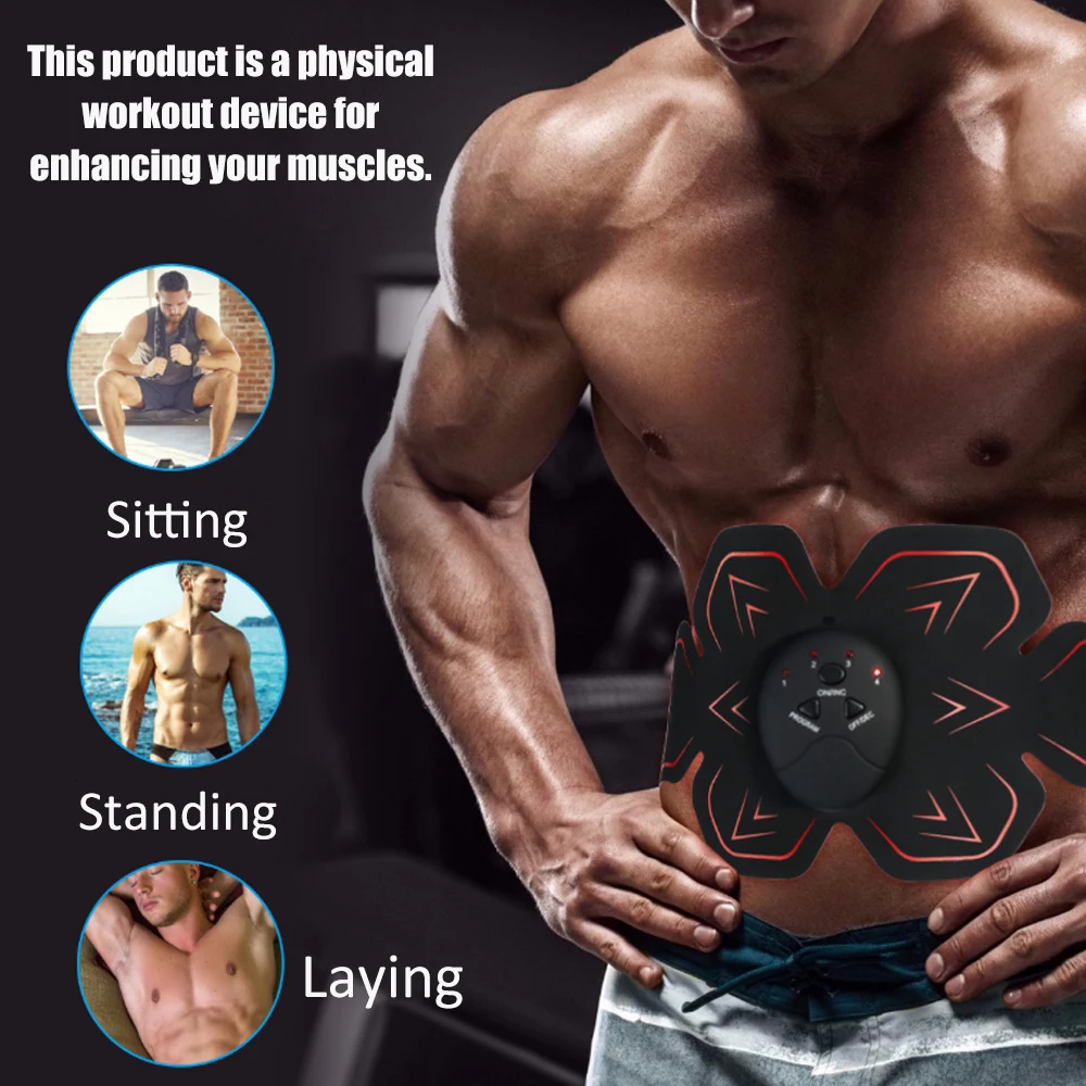 Электростимулятор abdos для мышц живота EMS стимулятор ABS электрический массажер