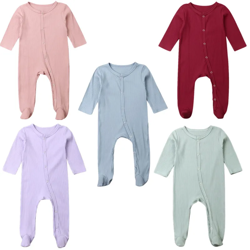 

0-6M Newborn Infant Baby Boy Girl Autumn Clothes Romper Long Sleeve Jumpsuit Outfits Clothes