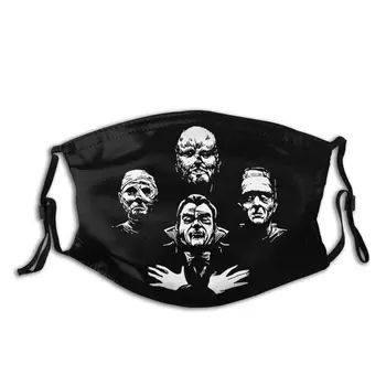 

Face Mouth Mask With PM2.5 Filters Horror Guys Queen Graphic Print Anti Haze Dust Respirator