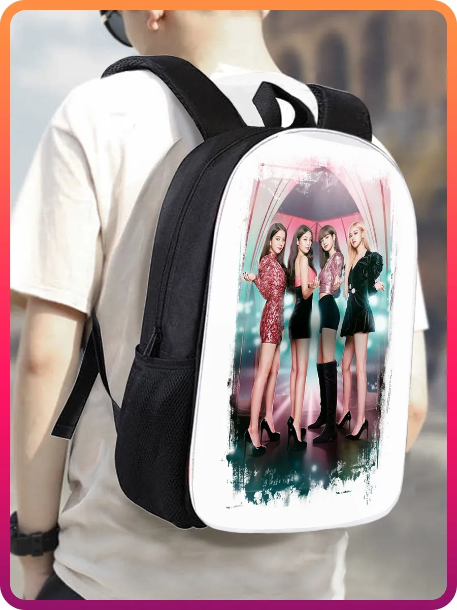 Рюкзак BLACKPINK (блэкпинк K-pop girl group Лиса Джису Розэ Дженни) - 3087 — | Багаж и сумки