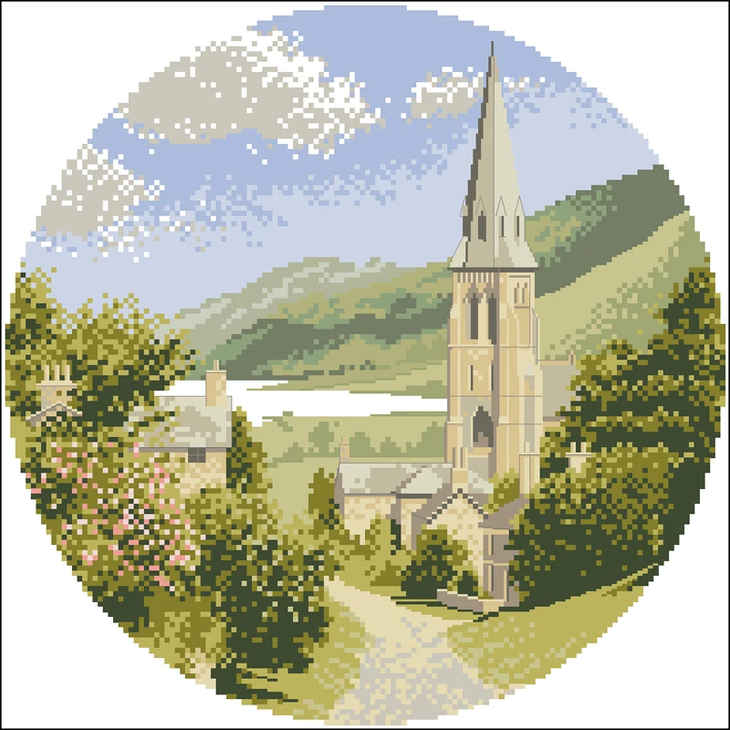 A Lakeside church 湖边教堂