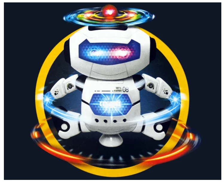 

Space Dancing Electric Robot 360-Degree Rotating Wind Dancer the Light And Sound Stall Hot Selling Toy