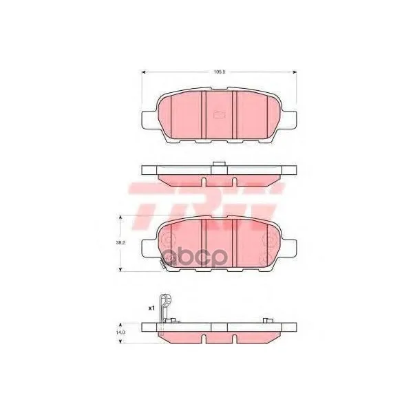 Колодки Тормозные Nissan X-Trail/Qashqai/Tiida/Infiniti Fx/Renault Koleos Задние Trw/Lucas Gdb3294 TRW/Lucas арт. GDB3294